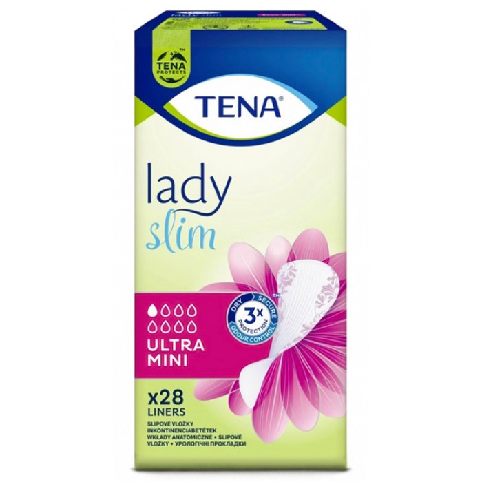 Ультратонкие урологические прокладки Tena Lady Slim Ultra Mini, 1 капля, 28 шт. - 